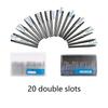 20 Pcs/Set Rotary Burr Set 3mm 1/8'' Shank Tungsten Steel Grinder Bits Engraving Bits Power Tool Accessories for Carving