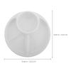 Japanese-style Fat Grating Plate Child Plastic Compartment Plates Reusable Dividing Plate For Fat Reduction Meal Sharing