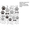 48 Pcs Dog Themed Party Hanging Swirls Decoration Dog Paw Bones Ceiling Streamer for Pets Birthday Baby Shower Party Supplies