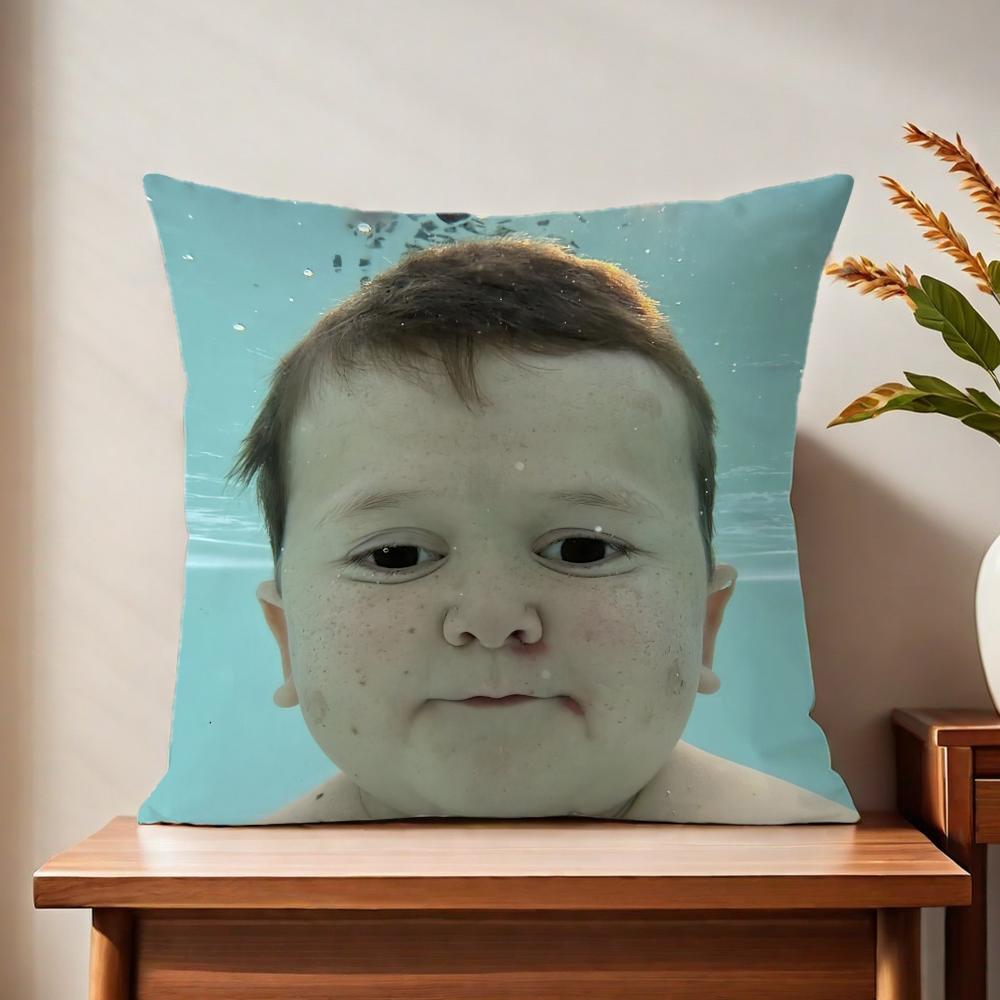 Funny H-Hasbullas Boy Cushion Cover For Pillow Printing Sofa Decoration Home Car Room Coffee Shop Office Nordic Simplicity