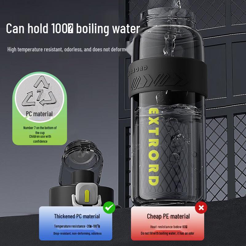 Xidomi Large Capacity Dual-Drink Sports Water Bottle