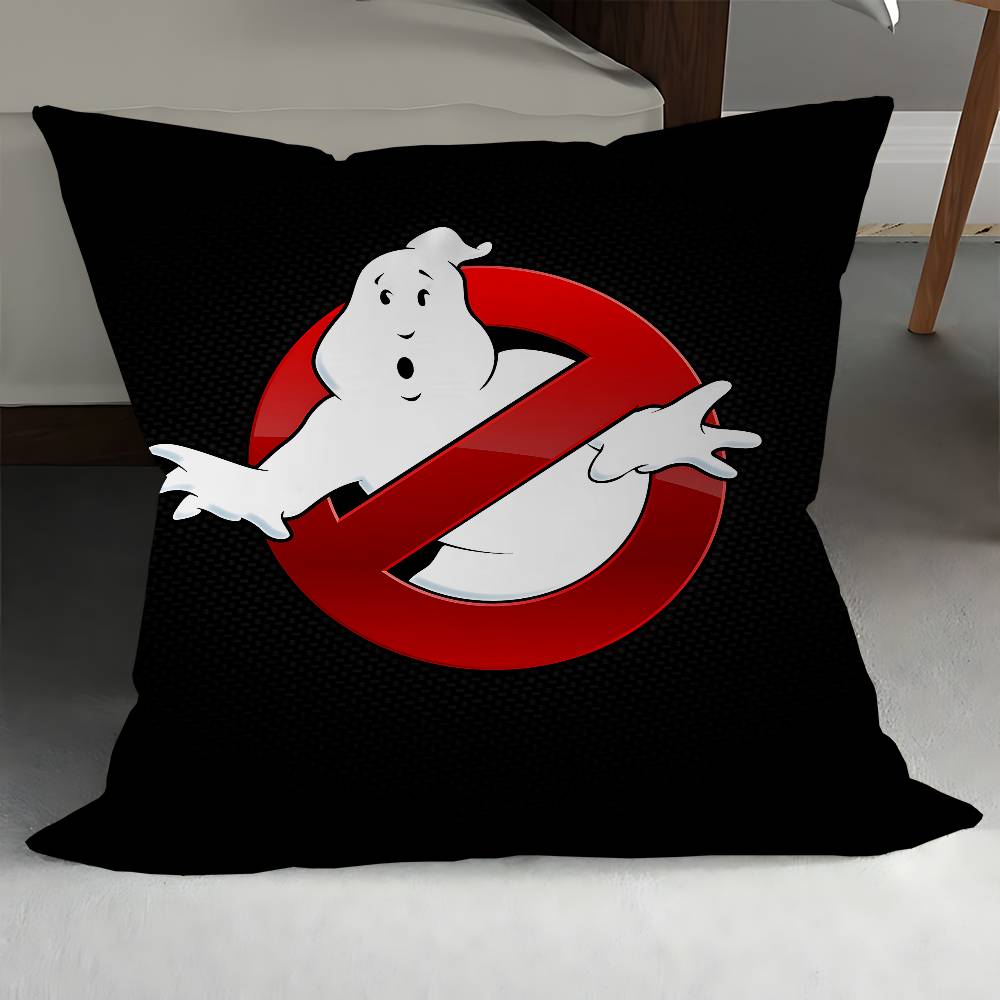 Чехол на подушку с логотипом Охотников за привидениями Наволочка Декор Чехол для подушки Печатный чехол для подушки Для дивана 12x12Inch