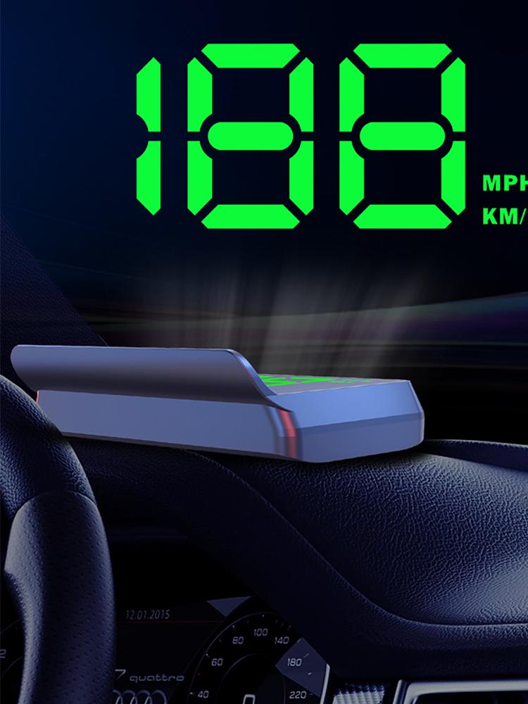Universal Head Up Display GPS Digital Speedometer for All Car Truck Plug and Play Auto Part