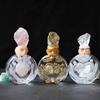 Handmade Natural Crystal Magic Bottle Decorative Glass Crafts Storage Bottle Ornament For Home Decor And Christmas Gift