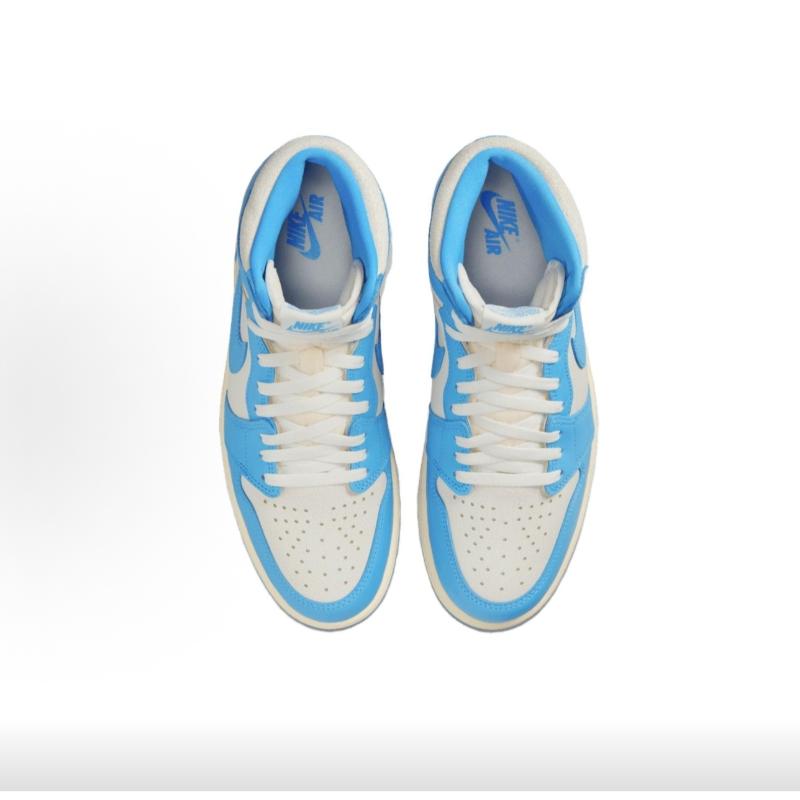 Air Jordan 1 Retro High OG UNC Reimagined Herren-Sneaker Blau Dunkelpuderblau Sail DZ5485-402