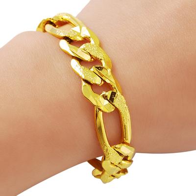 Moda 24K Altın Bilezik Altın Kaplama 12M Ferrero Bilezik Erkekler / Kadınlar Takı Hediyeler için