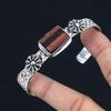 Halloween Deal Natürliches Eisen Tigerauge Sterlingsilber Boho Trendy Armreif Schmuck