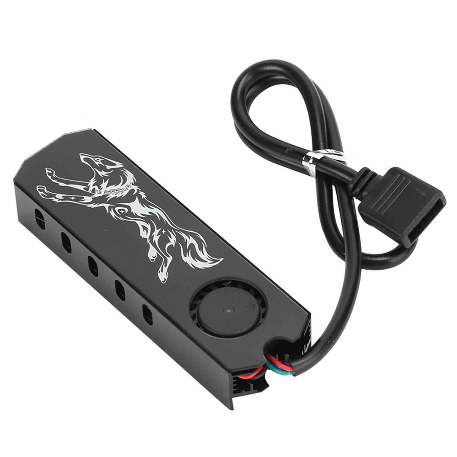 

Радиатор для твердотельного накопителя RGB Desktop M2 2280 Радиатор из алюминиевого сплава с вентилятором