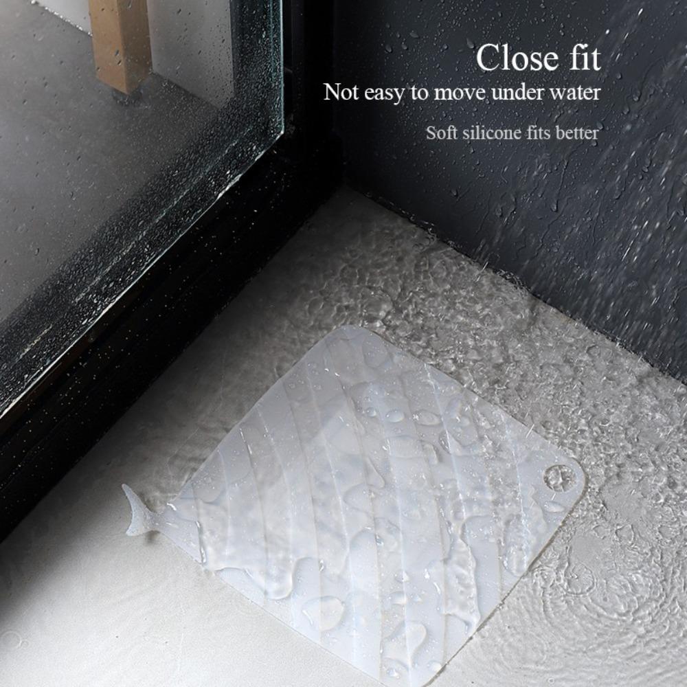 Silicone Floor Drain Cover Anti-Clogging Filter Mesh Silicone Deodorizer Mat Kitchen Sink Seal Plug Sewer