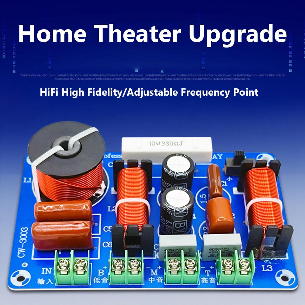 250W Audio-Lautsprecher Frequenzweiche Modul Hoch Mittel Tieftöner 3-Wege Lautsprecher Filter Frequenzteiler für Heimkino Lautsprecher Upgrade