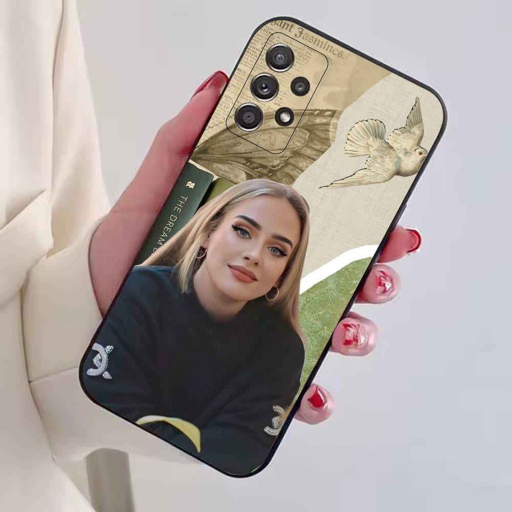 Singer A-Adele Phone Case For Samsung S25,S24,S21,S22,S23,S30,Ultra,S20,Plus,Fe,Lite,Note,10,Black Cover