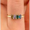 New Women's Accessories Copper Inlaid with Zircon Fresh and Sweet Multi-color Rings.