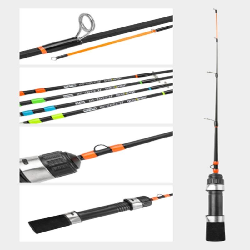 Highly Sensitive Ice Fishing Tool Winter Ice Fishing Rod Light Weight Poles Rotating Type Ice Fishing Tackle Enduring