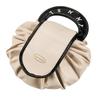 Convenient Lazy Makeup Organizer for Travel/Work Large Capacity Waterproof Drawstring Closure 1-Second Foldable No-Spill Design