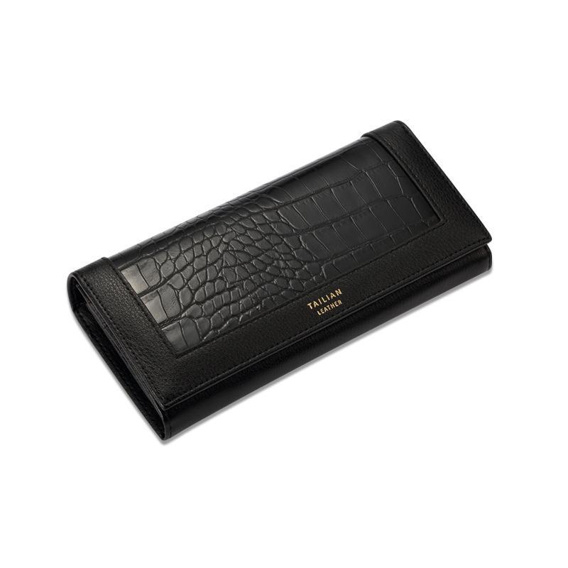 Tailian Women's European and American Style Crocodile Pattern Clutch Wallet