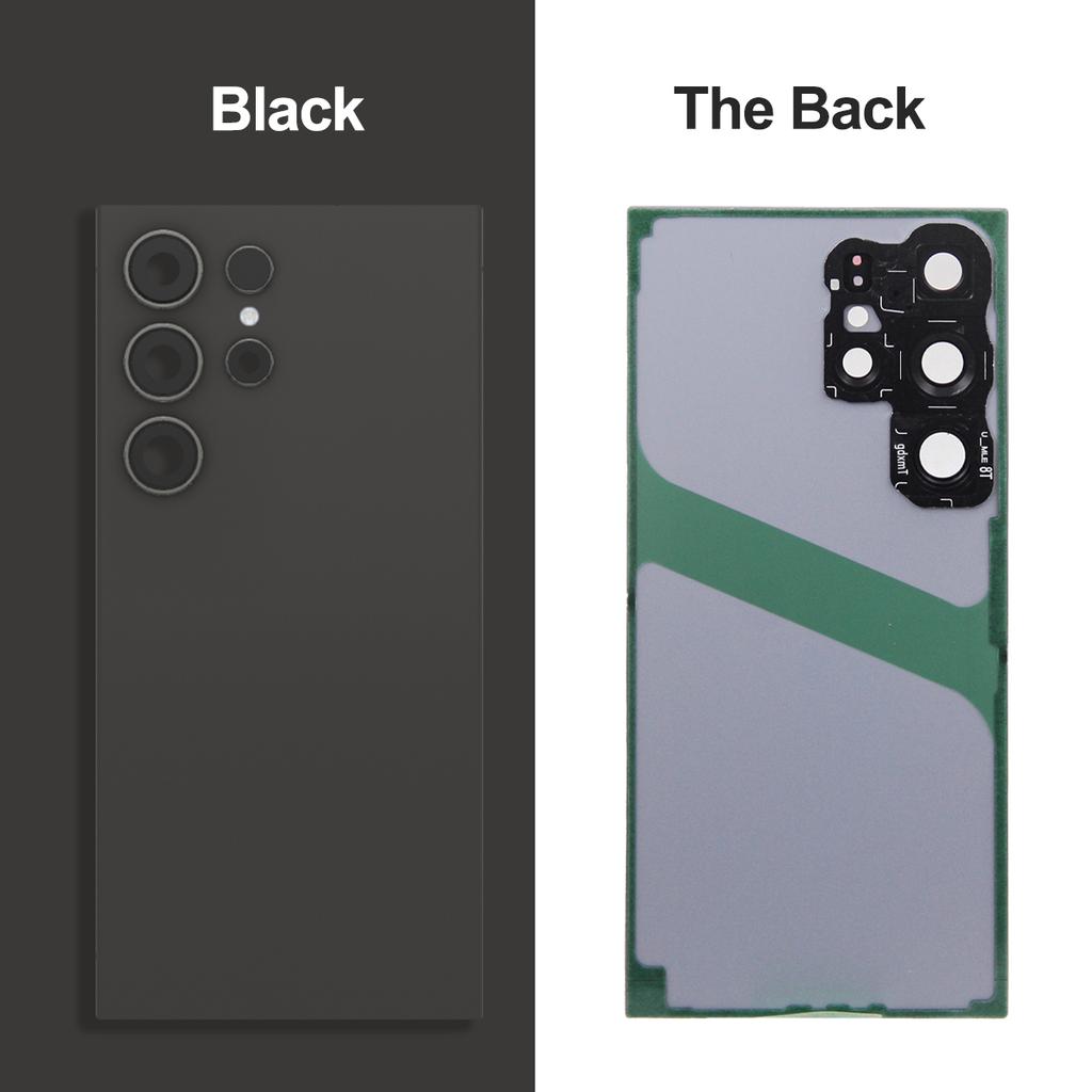 Back Housing Battery Cover For Samsung Galaxy S24 Ultra S928B S928U S928W Back Rear Lid Glass Replacement with Camera Lens