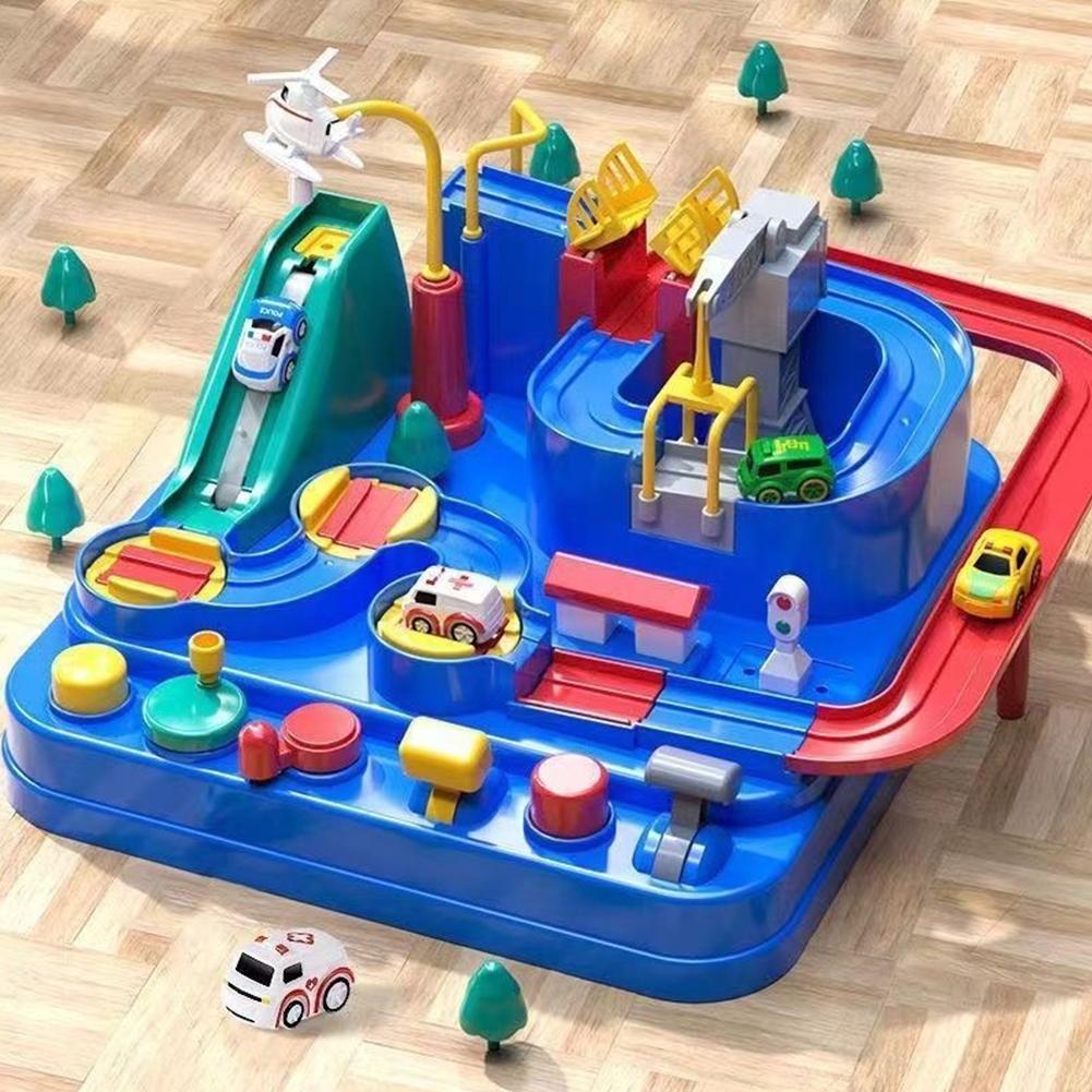 Racing Rail Car Model Educational Toys Children Track Adventure Game Brain Mechanical Interactive Train Toy Car Adventure Toy