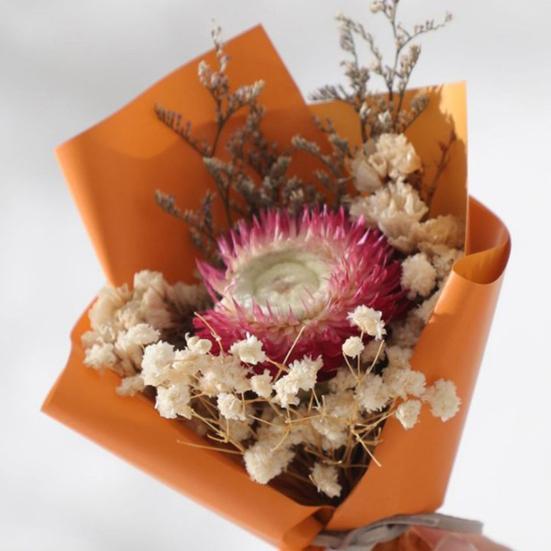 Mini Dried Flower Bouquet Dry Babysbreath Rose Decoration Small Floral Bouquet Romantic Valentine’s Day