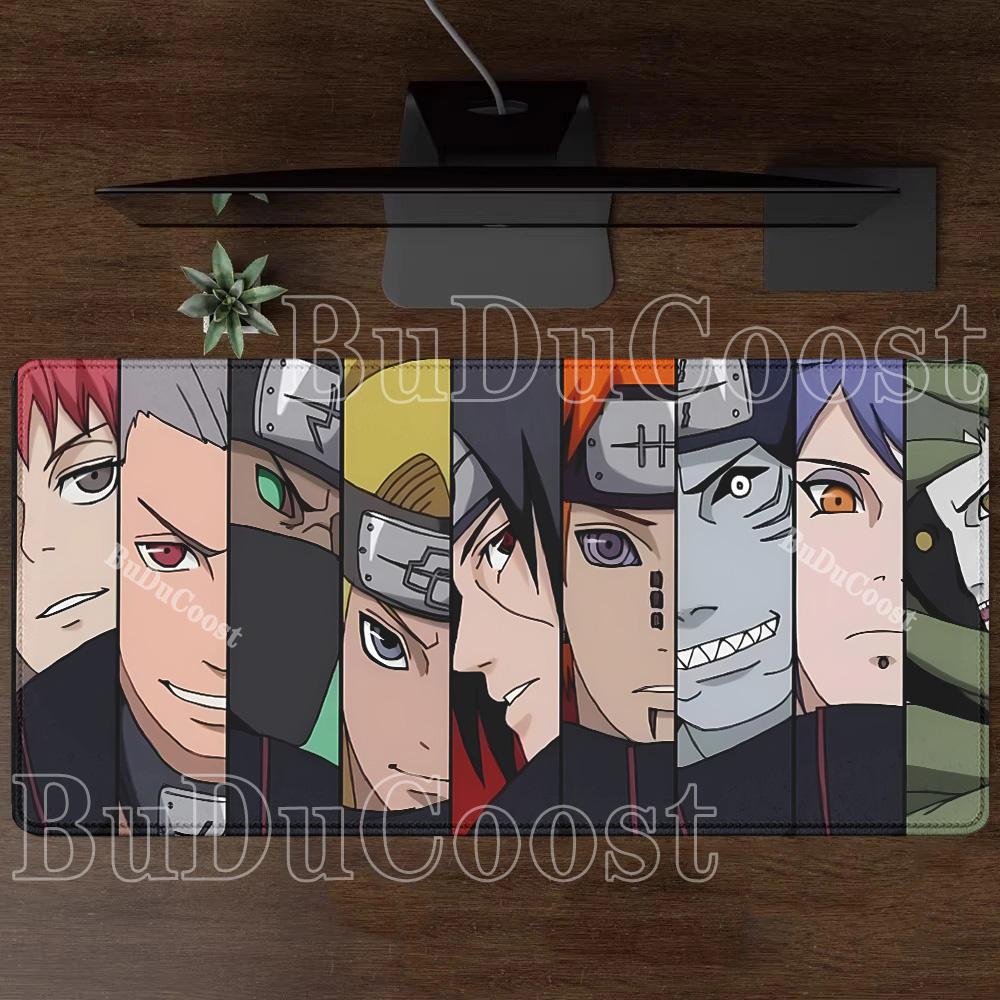 HD Printing Aakatsuki Naruto Mouse Pad Gaming Office Accessories Computer Keyboard Anime Non-slip Desk Mat Overlock XXL Mousepad