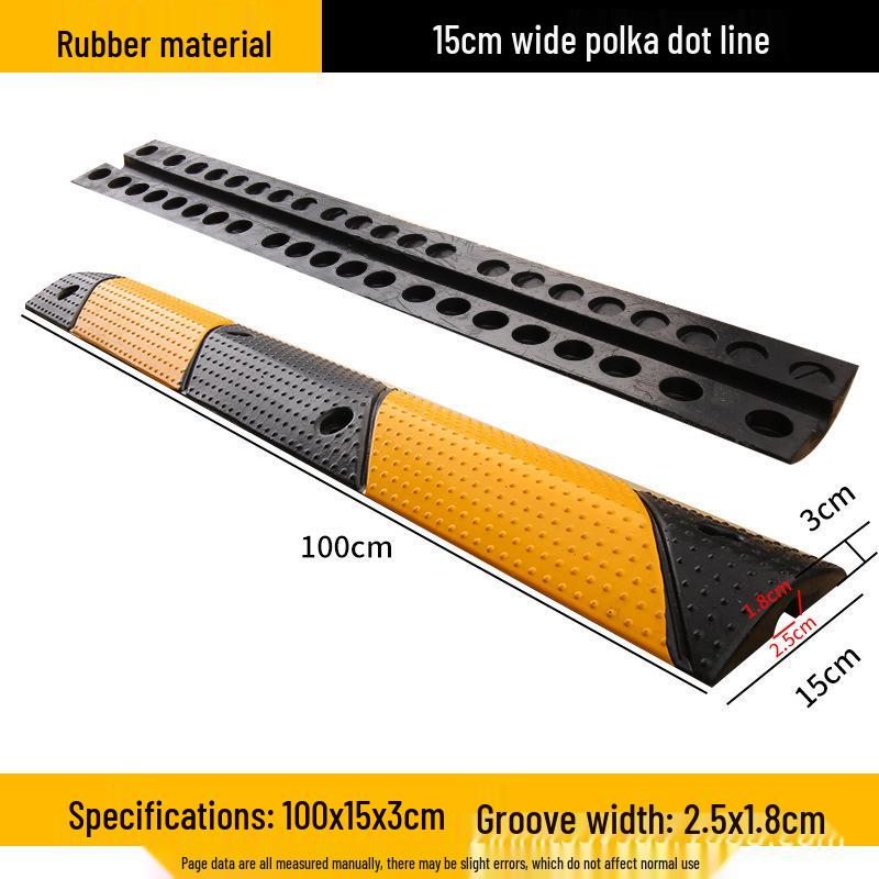 Rubber and Plastic Cable Protection Speed Bump
