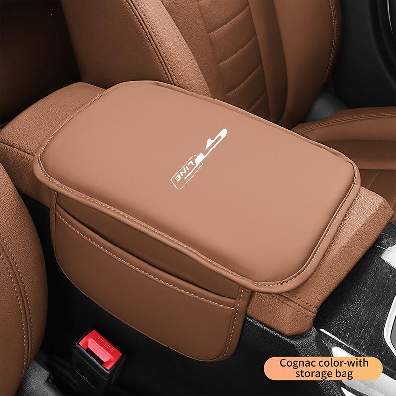 Lederen Auto Armleuning Kussen Opbergdoos Cover Pad Mat Voor Kia GT Line gtline Sportage Ceed Picanto K5 K3 Stonic Accessoires