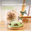 Electric Cat Toy Butterfly Flying Automatic Rotating Cat Toy Stick for Amusing Kittens and Relieving Boredom. Turtle Shell Cat Toy.