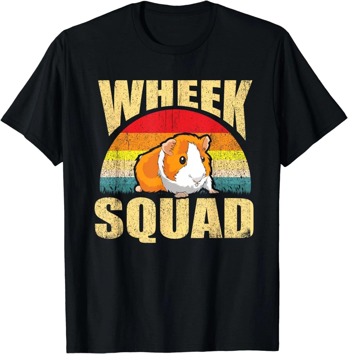 

Wheek Squad Retro Guinea Pig Shirt Hamster Accessory Girls Gift Unisex T-Shirt L