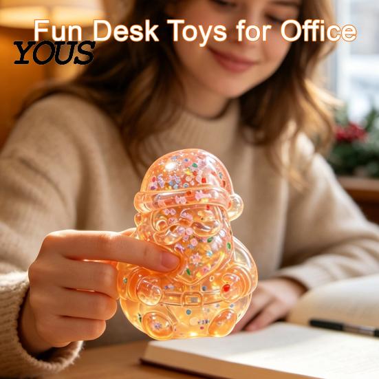 Christmas Gifts for Children Santa Maltose Squeeze Stress Ball, Slow Rising Soft TPR Fidget Toy Sensory Toys Relief Anxiety Relief, Cute Xmas
