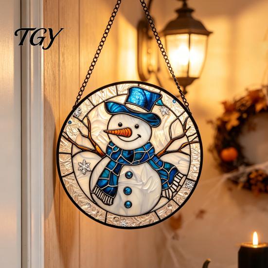 Waterproof Outdoor Branch Decoration Retro Halloween Pendant, Ghost/Bat/Spider Web/Pumpkin Head Print, Dark Theme Holiday Decor Vintage Acrylic