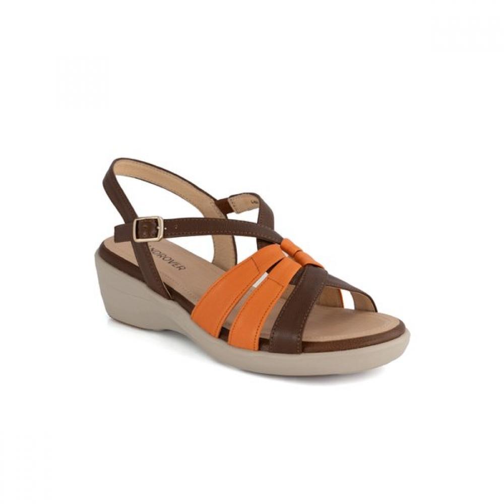 Land Rover Women Lightweight Sandal 5cm Lansac6316wg3 225/Braun