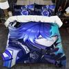 Genshin Impact Flins Q Duvet Cover Set Soft Wash Bed 3 Piece Summer Comfortable Student Dormitory Home Baby Bedding Best Seller