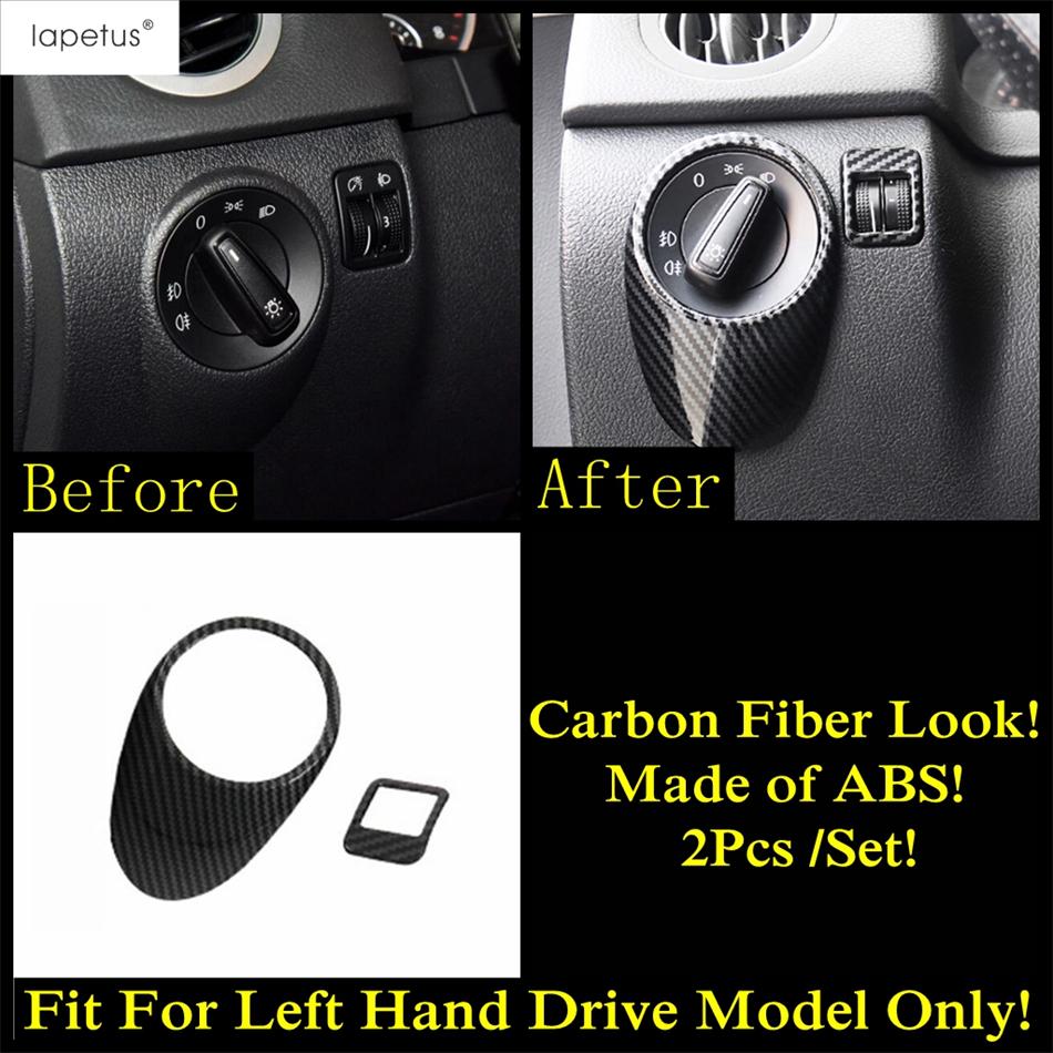Car Head Light Lamp Control Switch Panel Decoration Cover Trim For Volkswagen VW Tiguan MK1 2008 - 2015 ABS Matte Accessories