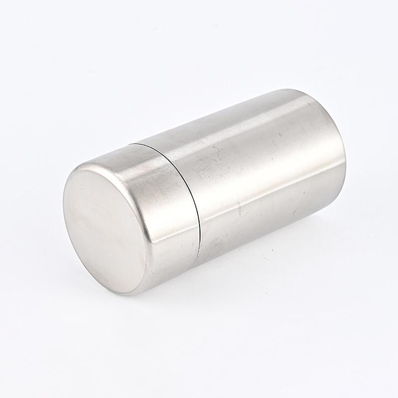 400/550Ml Tea/Coffee Canister With Airtight Double Lids For Loose Tin Containers Stainless Steel Storage