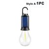 Solar Powered LED Camping Lamp USB Charging LED Lighting Lantern Waterproof Portable Handheld Lamp 100LM for Outdoor BBQ Camping