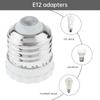Ceramic E26 to E12 Socket Adapter Heavy Duty Medium Base Candelabra Converter Secure Connection