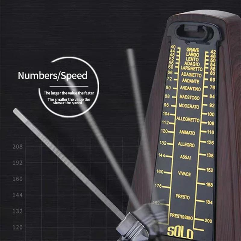 The New Standard Precision Mechanical Metronome Is Suitable for Piano, Guitar, Violin, Bass and Other Instruments