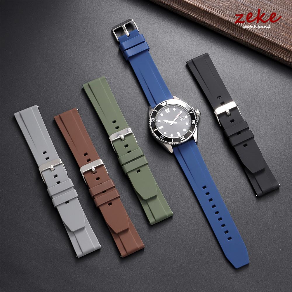 Quick Release Rubber Watch Band 20mm 22mm for Rolex for Seiko Bracelet Silicone Sport Watrproof Universal Smartwatch Wristband