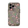 Pink flower applies to iPhone17promax Apple 16 mobile phone case 14/13 fine hole 15 protective case, anti-drop.