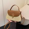 New Retro Styling Handbag Shoulder Oblique Span Bag Beach Bag Woven Bag Fashionable Mini Straw Bag