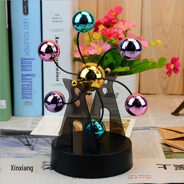 

K501 Seven-Color Ferris Wheel Orrery Perpetual Motion Windmill Magnetic Rocker Science Desk Ornament