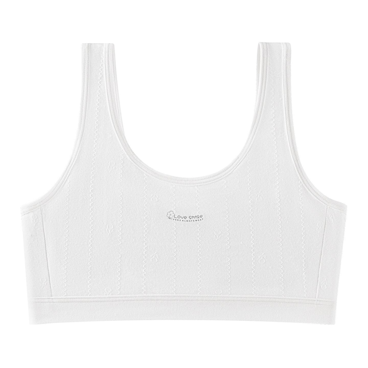 Girls  Training Bra for Ages 9-12: Fixed Cup Vest Style L (45-70 lbs)