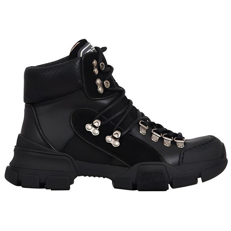 Gucci Leather Ankle Boots Women's Black 522989 D6050 1000