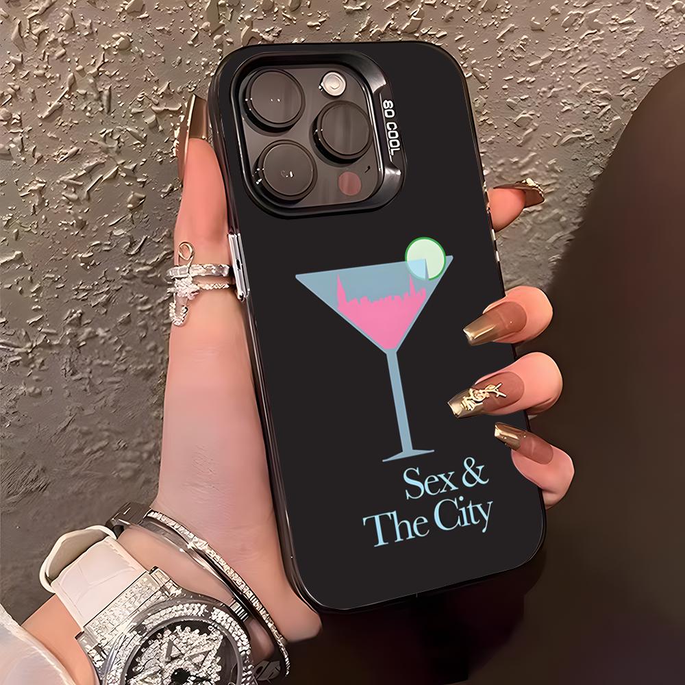 S-Sex And The City TV Phone Case For IPhone17 Air 16 15 14 Plus 13 12 11 Pro XS Max Silver Black Bumper Case