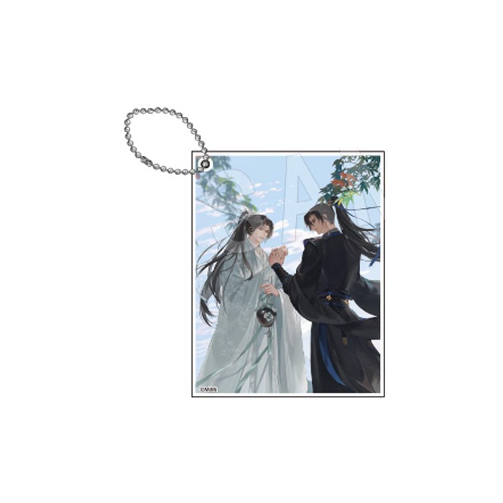 Ниха и Его Белый Кот Мастер Слой Акриловый Брелок В Натуральную Величину