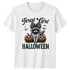 Feral Girl Halloween Unisexs TShirt Raccoon Halloween Halloween Gift For Her