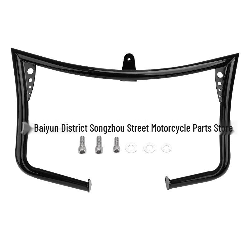Harley Touring 97-08 Black Front Bumper Guard for Big Glide Black