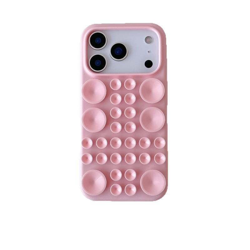 Silicone Suction Cup Case for iPhone 17 Pro, Air 16 Pro Max, 14 Pro Max, and 13