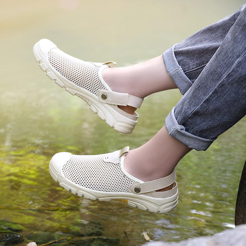 Summer Fashion Clogs Men Garden Sandals Casual Non-slip Mens Outdoor Sandals Beach Wading Shoes Sport Travel Sandals For Men