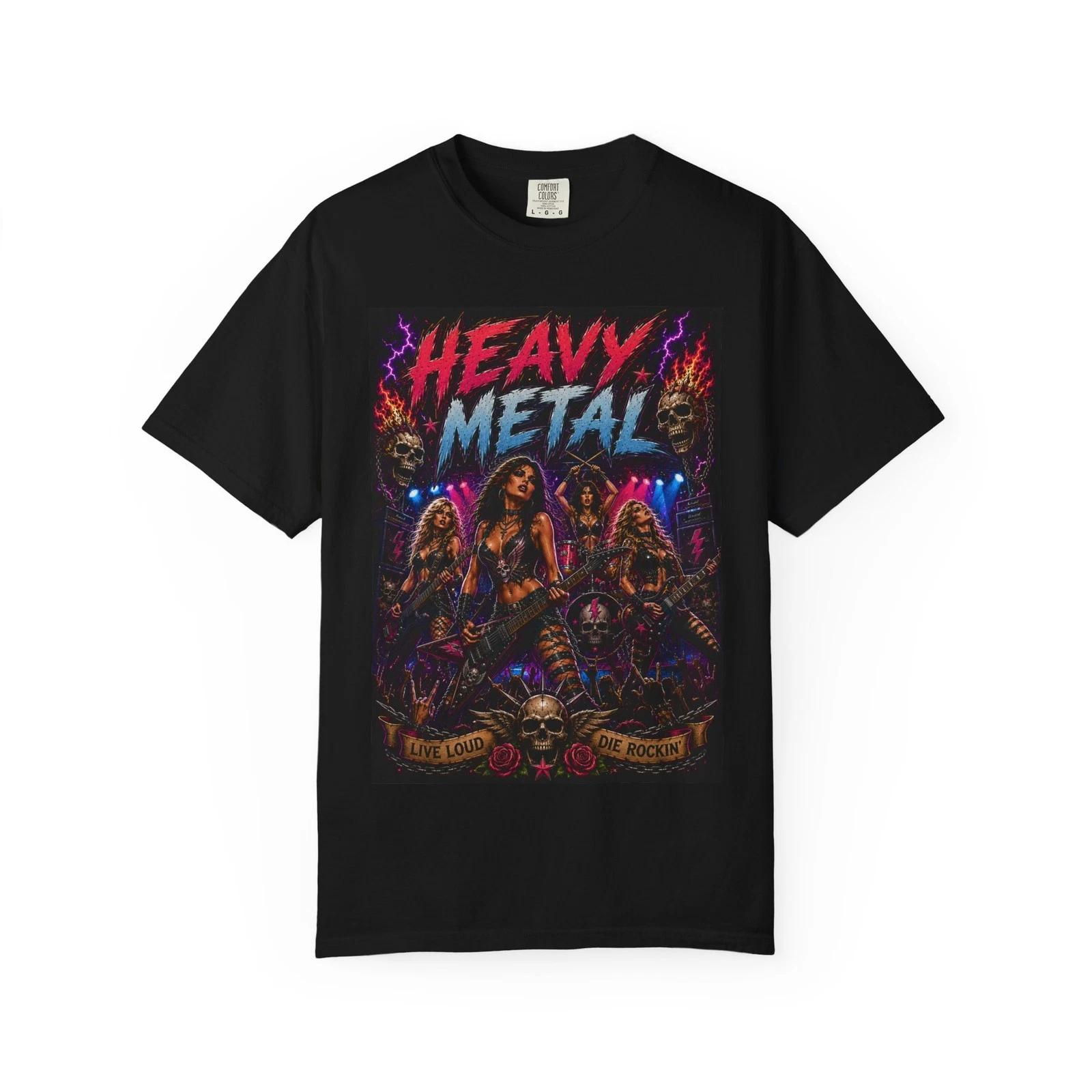 Heavy Metal Band Graphic T-Shirt | Retro Rock Artwork XXL