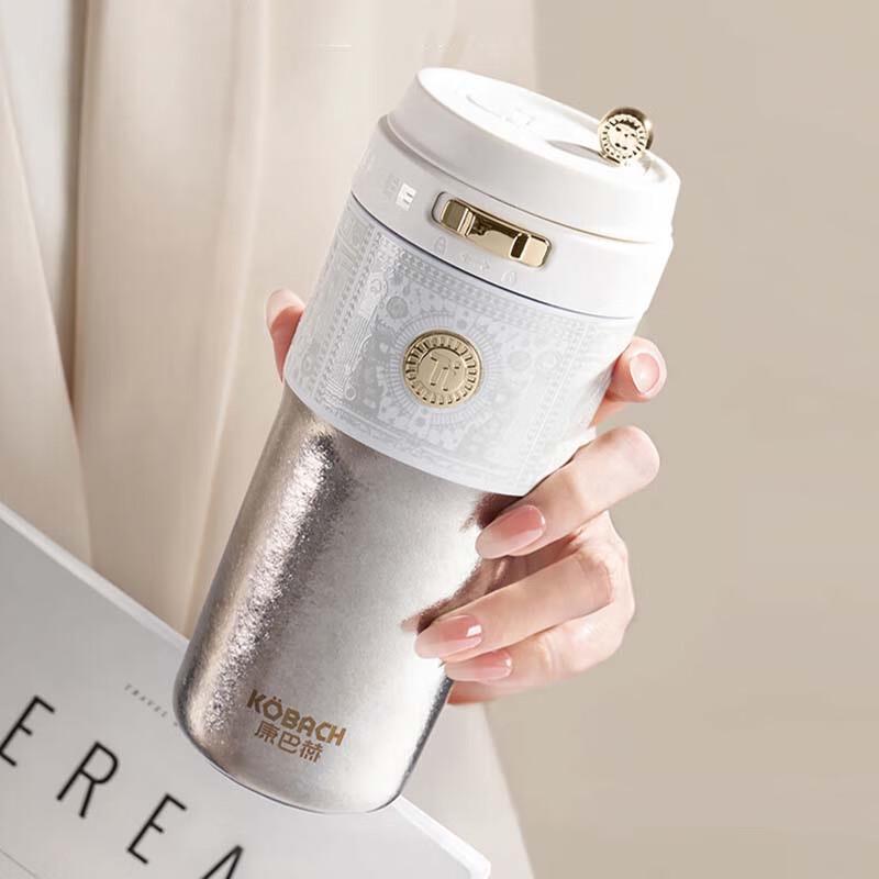 Kambach Pure Titanium Insulated Coffee Water Bottle, 500ml